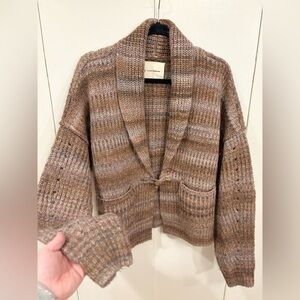 Lucky Brand Toggle Front Spacedye Cardigan Acrylic Blend